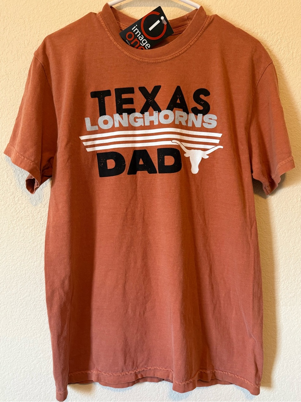 TEXAS LONGHORNS BURNT ORANGE DAD SHORT SLEEVE T SHIRT MED NWT